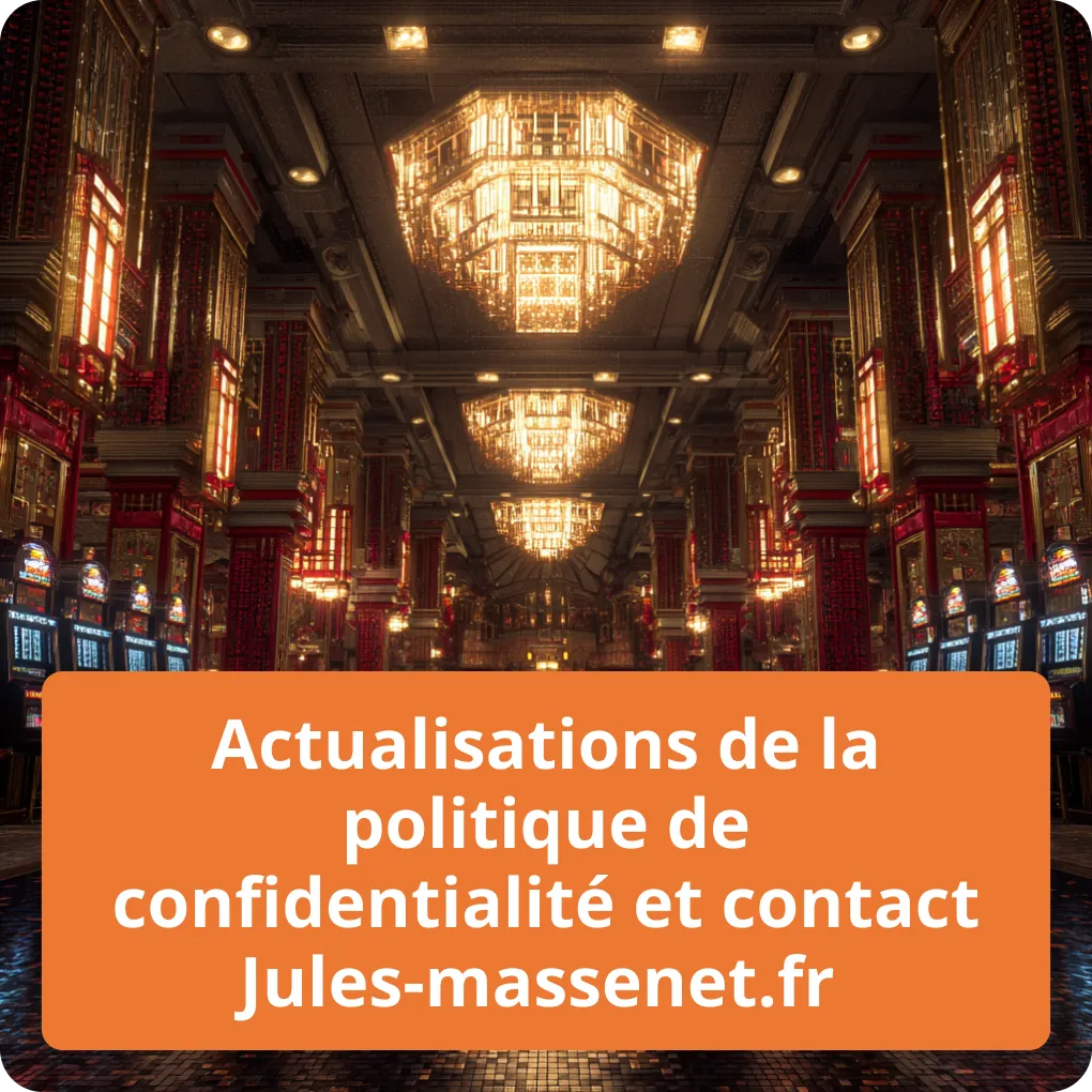 Actualisations de la politique de confidentialité et contact casino-en-ligne-fra.jules-massenet.fr